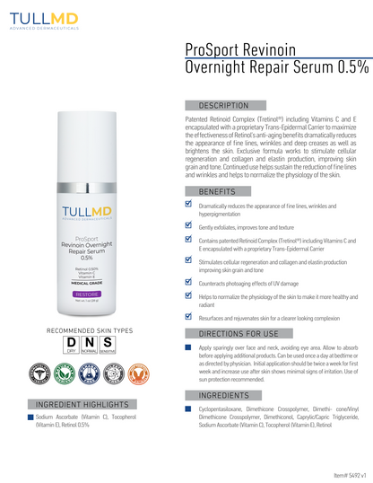 Revinoin Overnight Repair Serum 0.5%