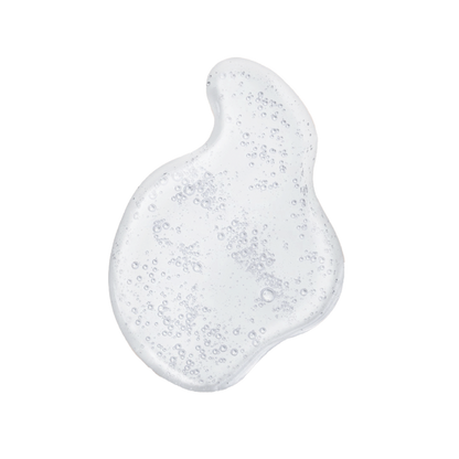 A pump of TULLMD ProSport Botanical Cleanser showing the texture of the smooth gel