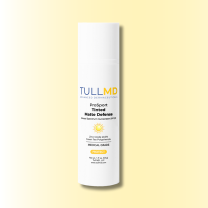 Tull MD ProSport Tinted Matte Defense SPF 50 — all-mineral tinted BB cream sunscreen with matte finish